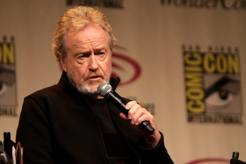 Director Ridley Scott speaking at WonderCon in 2012